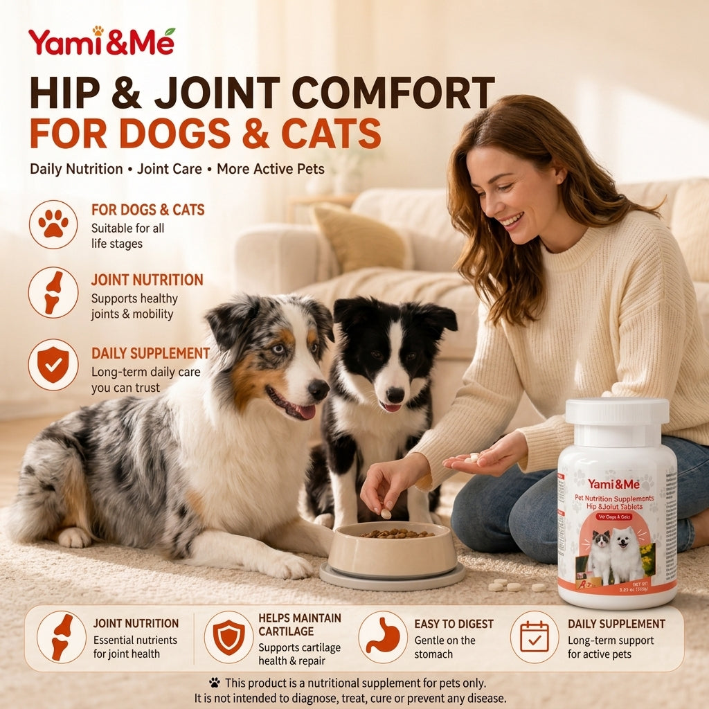 Yami&Me Pet Nutrition Supplements Hip & Joint Tablets